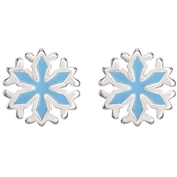 Disney Frozen Elsa Snowflake Earrings - Picture 1 of 11
